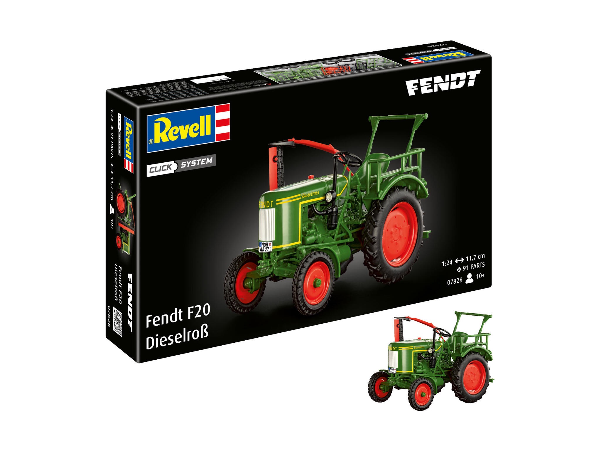 Fendt F20 Dieselroß Traktor Click System Revell Bausatz zum Zusammenstecken Modell von Revell 1:24
