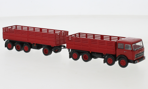 Fiat 691 Millepiedi rot/schwarz Modell von Brekina 1:87
