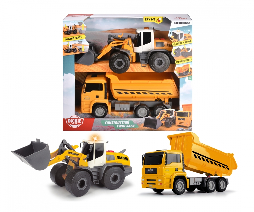 Liebherr L566 Xpower Radlader und MAN Truck