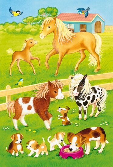 Puzzle Niedliche Haustiere 3x24