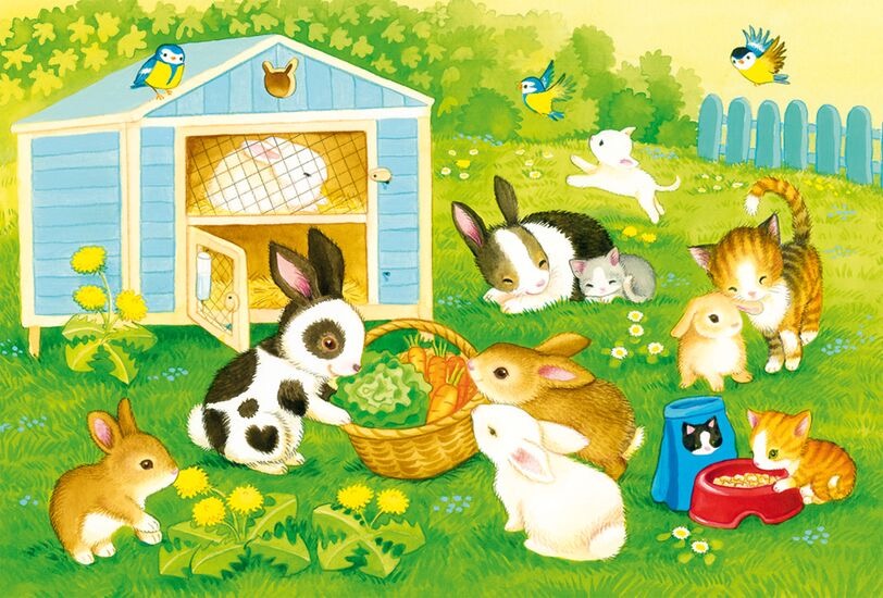 Puzzle Niedliche Haustiere 3x24