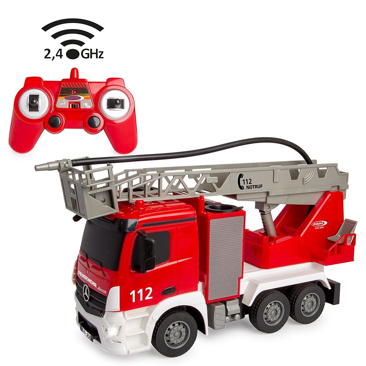 Feuerwehr Drehleiter Mercedes-Benz Antos 2.4GHz mit Spritzfunktion