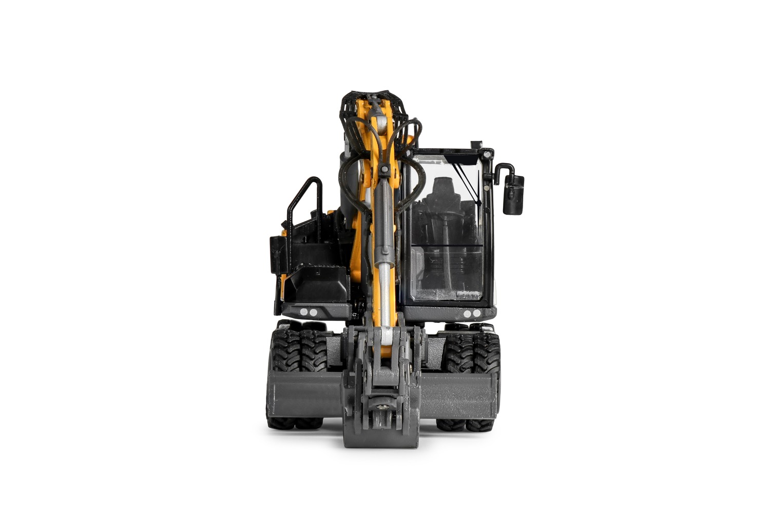 Liebherr A 909 Compact mit Schweng-und Leichtgutschaufel Modell von Conrad 1:50