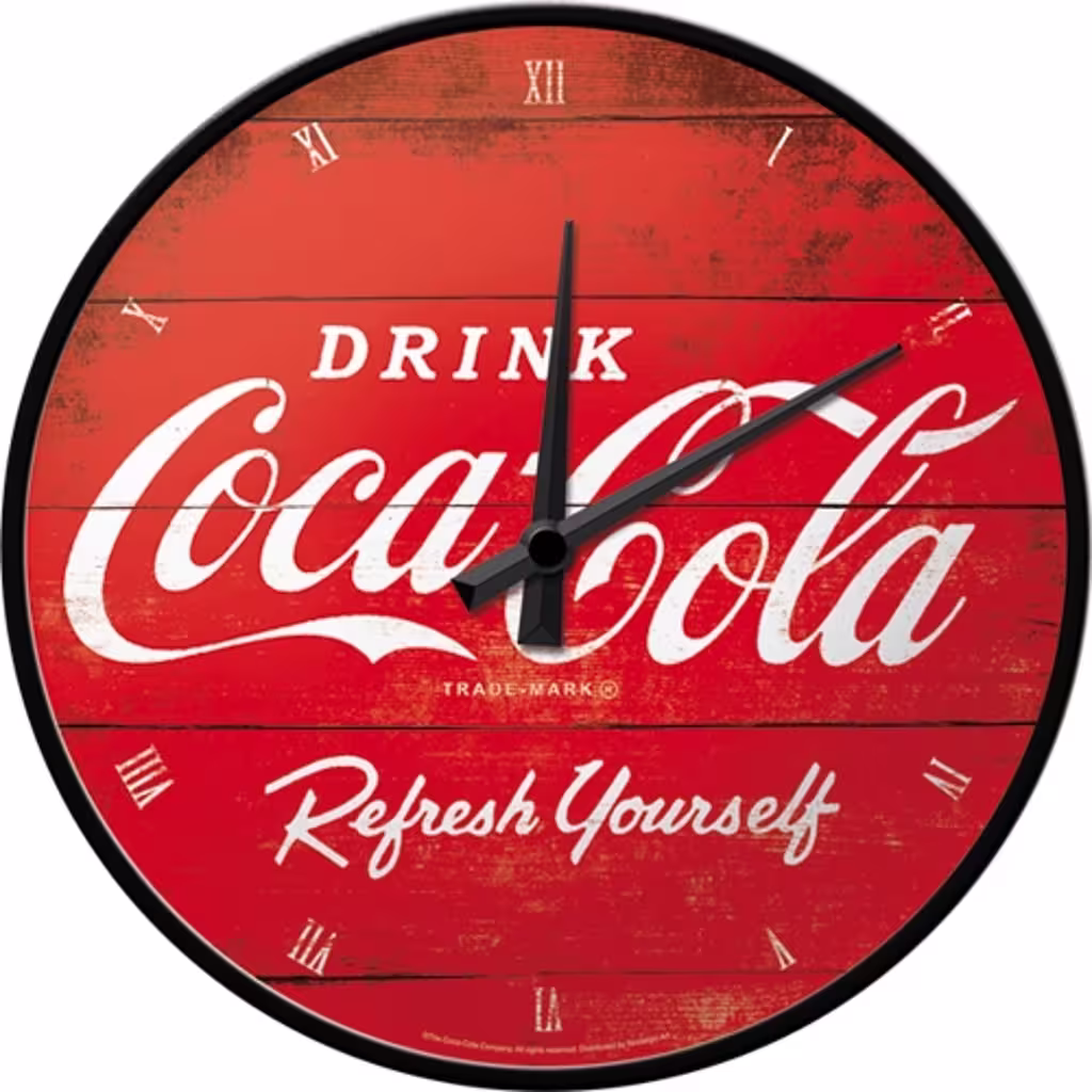 Wanduhr Coca Cola Red Refresh Yourself-1