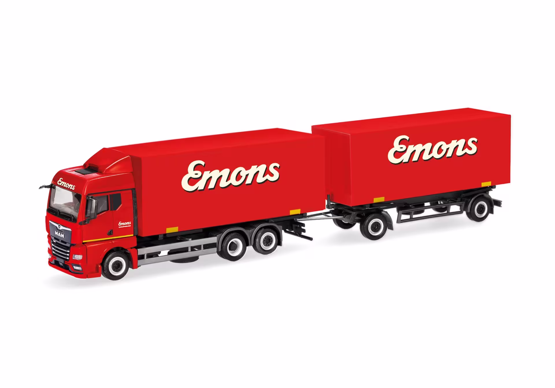 MAN TGX GM Koffer-Hängerzug Emos Nordrhein-Westfalen/Köln Modell von herpa 1:87 eilbote-onlineshop - Agrarfox