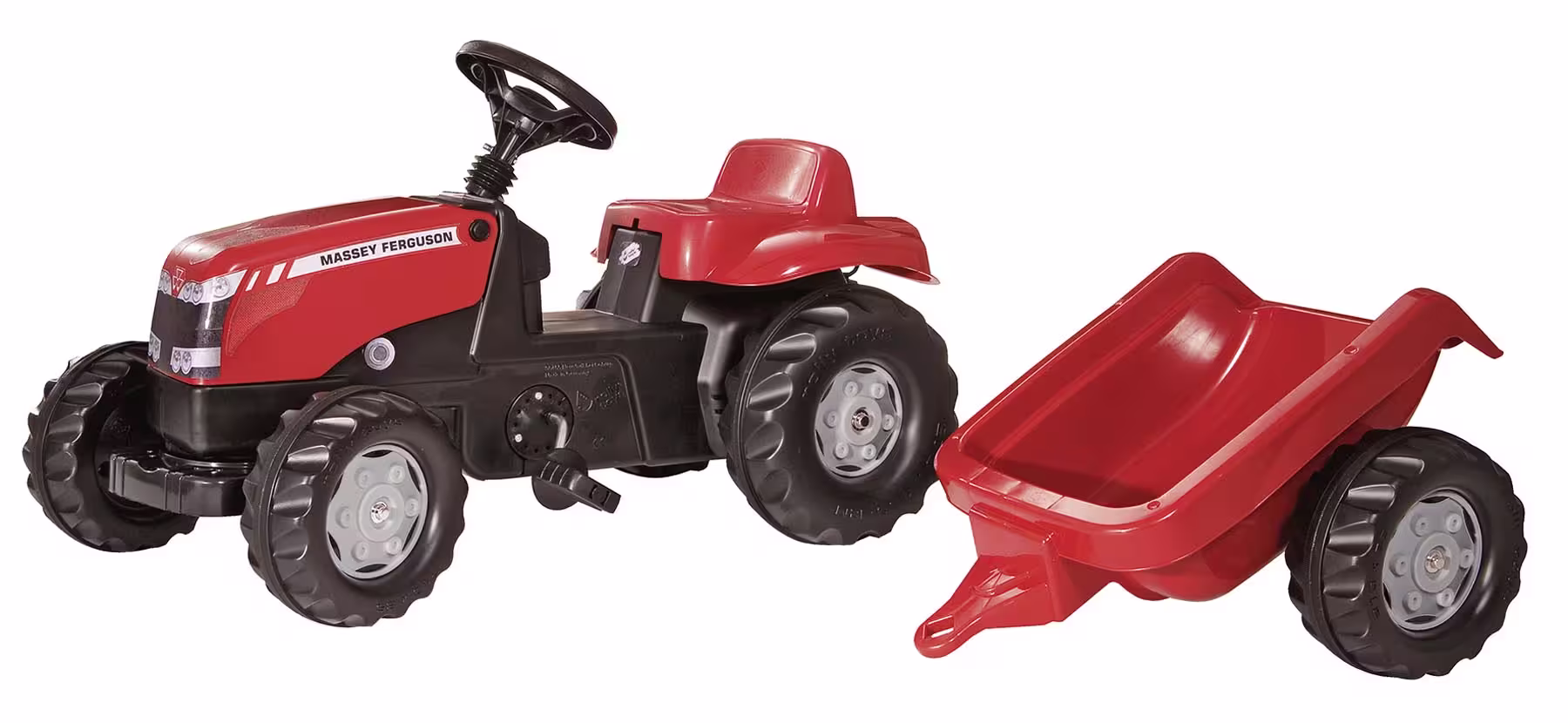 RollyKid Massey Ferguson Trettraktor mit Anhänger eilbote-onlineshop - Agrarfox