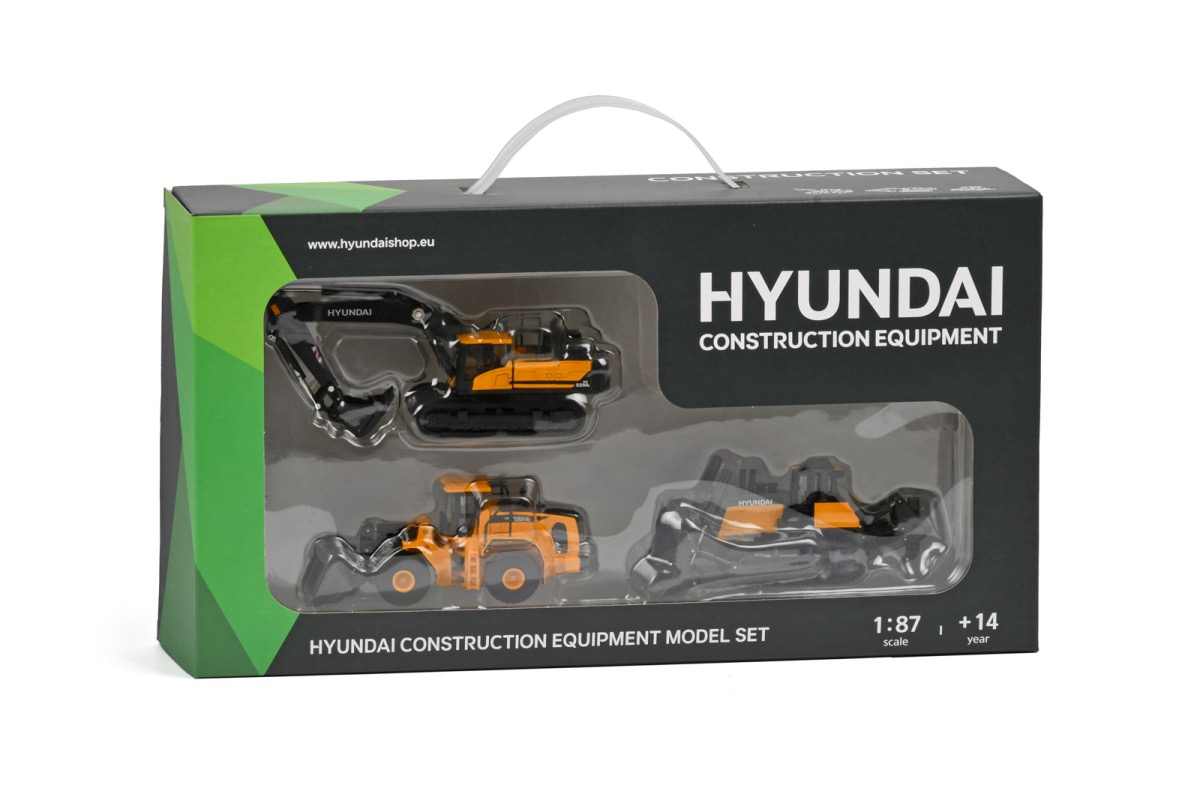 Hyundai Bauaschinenset Modell von Imc Models 1:87
