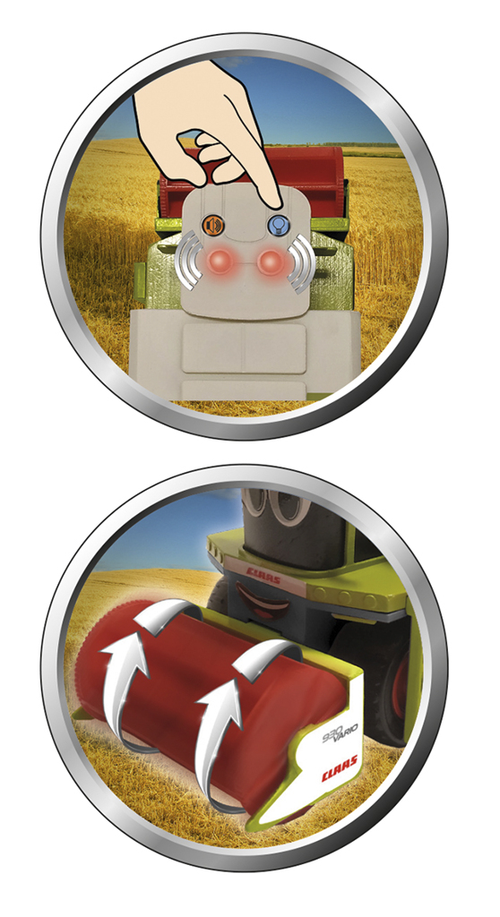 Claas Kids Lexion 780 Mähdrescher und Schneidwerkanhänger
