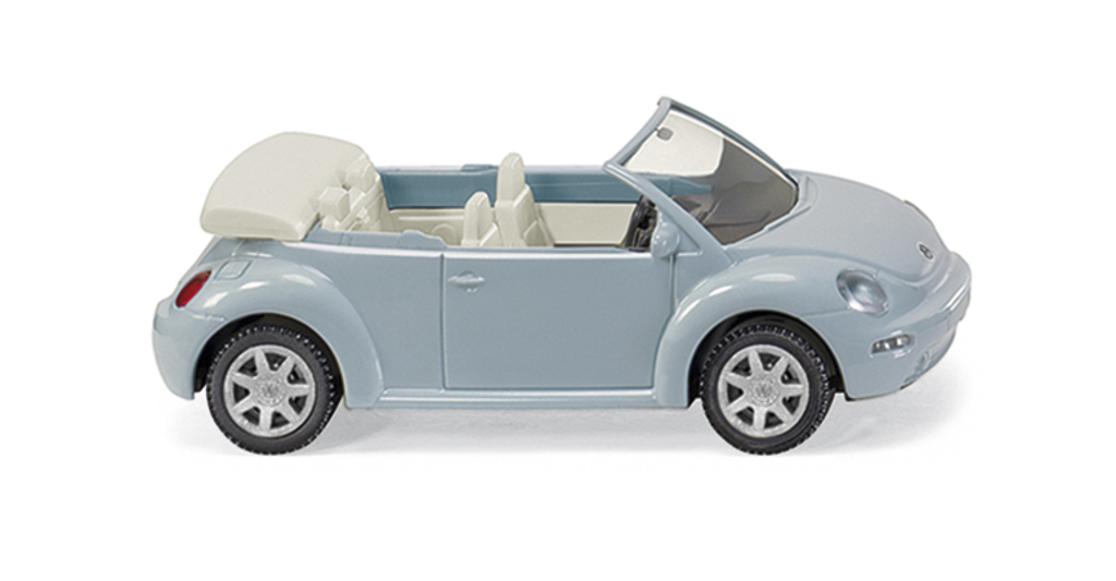 VW New Beetle Cabrio aquariusblau metallic Modell von WIKING 1:87