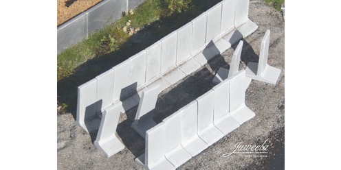 Betonstützen L+T Winkel  (18/32 Stk.) Modell von Juweela 1:87