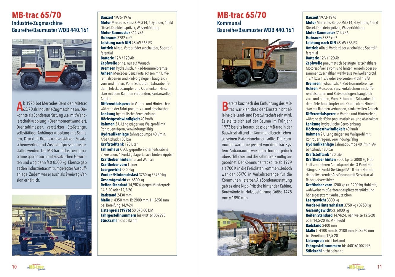 Das MB-trac Typenbuch