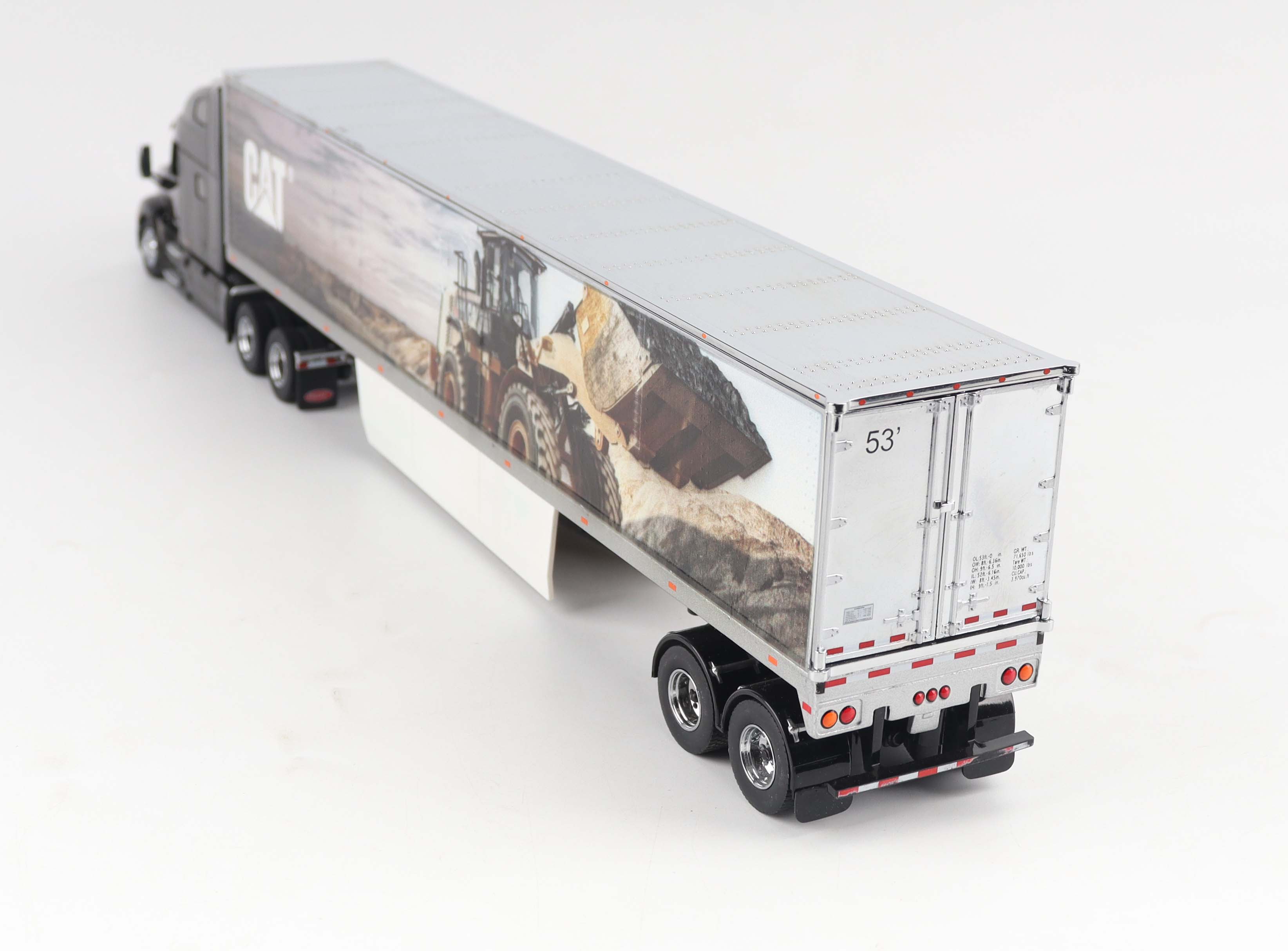 Peterbilt 579 mit Radlader-Grafik Modell von DieCast Masters 1:50