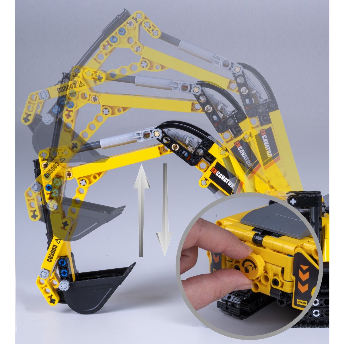 Bagger von CaDa Bricks Klemmbausteine