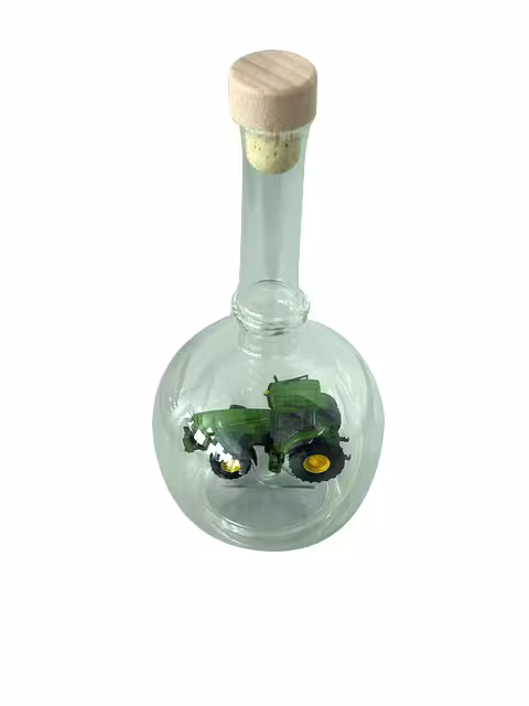Edelglasflasche John Deere 8330 eilbote-onlineshop - Agrarfox