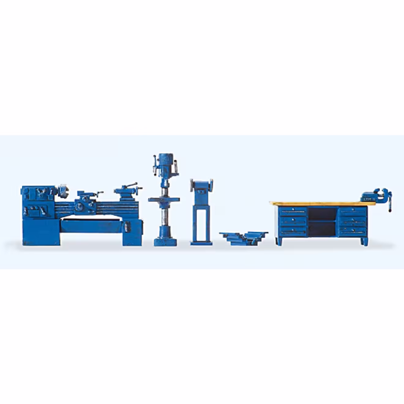 Werkstatteinrichtung Fertigmodell Modell von Preiser 1:87 eilbote-onlineshop - Agrarfox