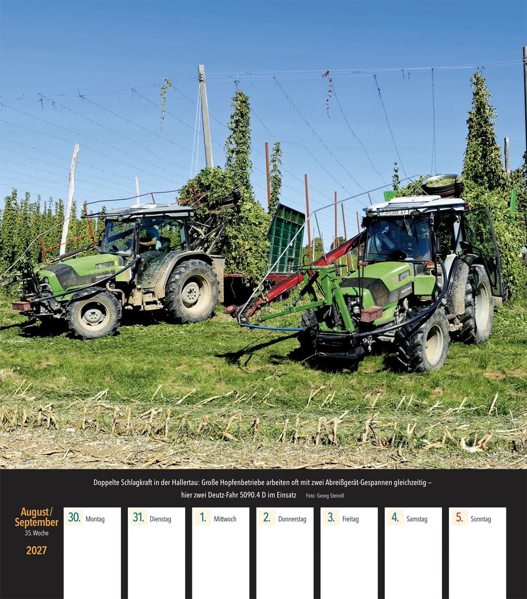 Deutz Traktoren Wochenkalender 2027