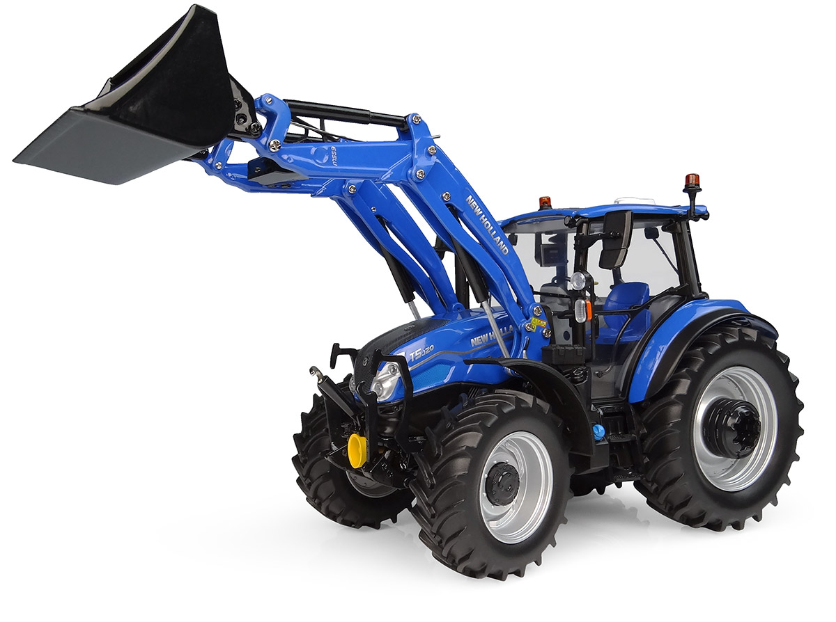 New Holland T5.120 mit 655LU Frontlader (2025) Modell von Universal Hobbies 1:32