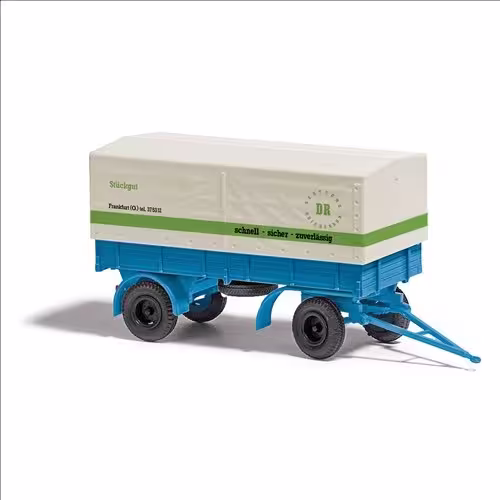 IFA HL 80 Anhänger mit Plane DR Stückgut Bj. 1967 Modell von Busch 1:87 eilbote-onlineshop - Agrarfox