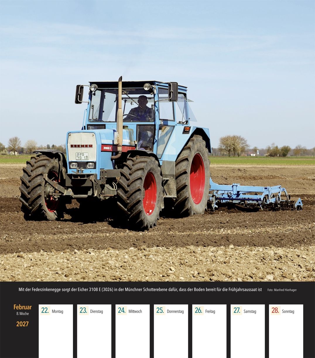 Eicher Traktoren Wochenkalender 2027