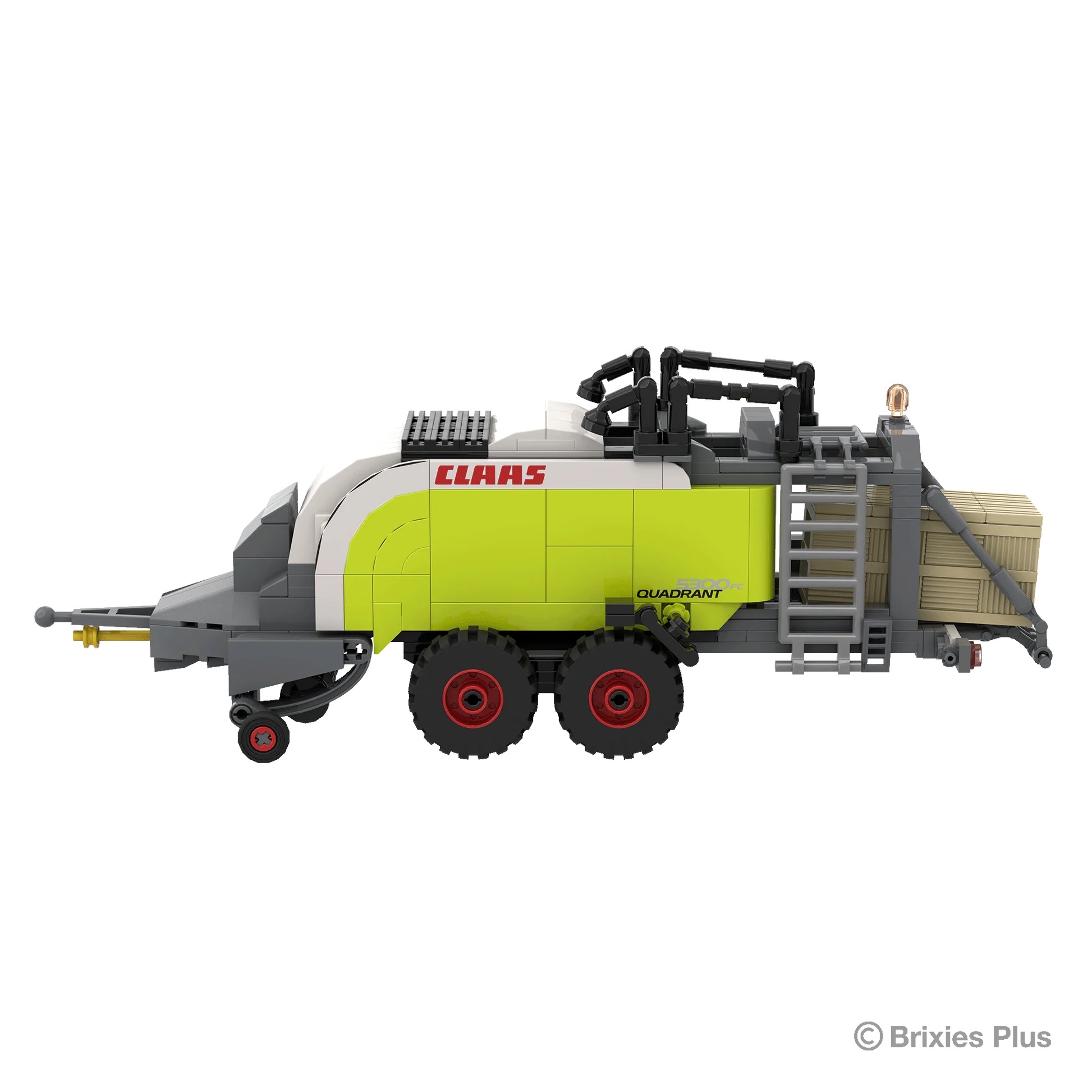 BRIXIES Plus Claas Quadrant 5300 FC Modell von Brixies Plus 1:32