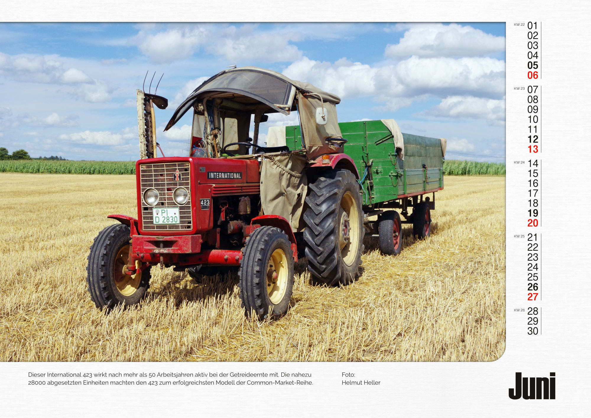 IHC/Case IH Monatskalender 2027