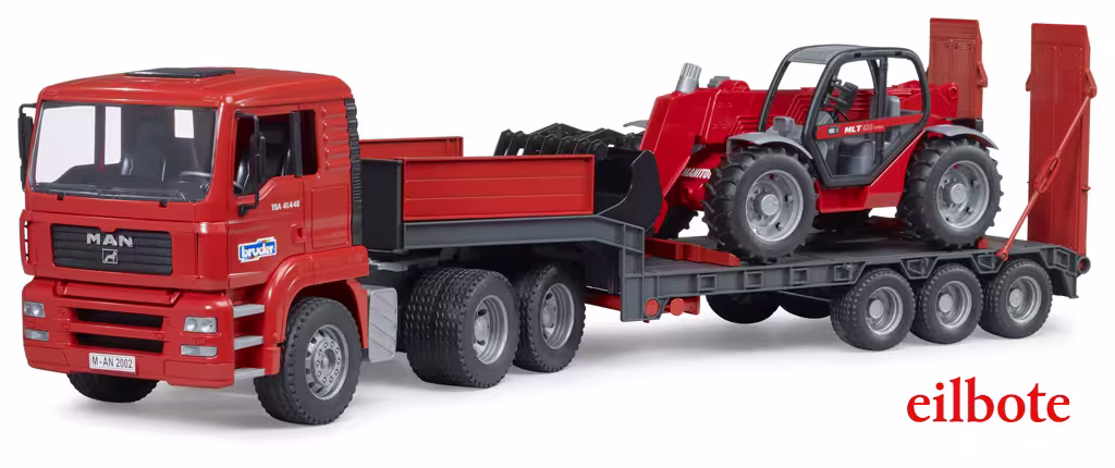 MAN TGA Tieflader mit Manitou Teleskoplader MLT 633-1