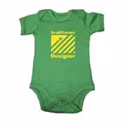 Baby-Body „Großflächen Designer“ (grün) eilbote-onlineshop - Agrarfox