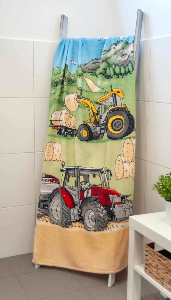 Traktor Badetuch 75 x 150 cm