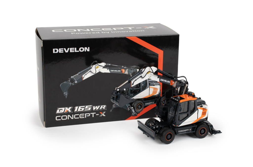 Develon DX165WR Konzept X Mobilbagger Modell von Imc Models 1:50