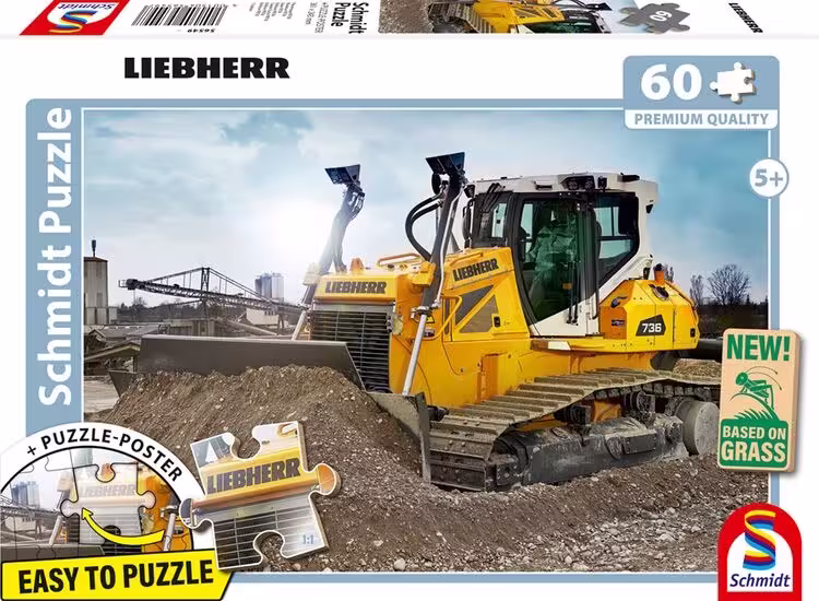 Planierraupe PR736 Puzzle 60 Teile Liebherr eilbote-onlineshop - Agrarfox