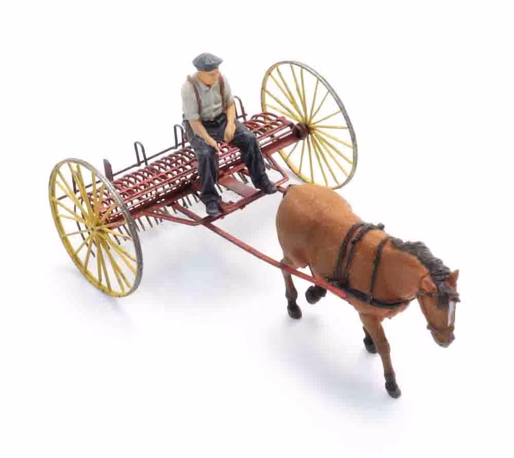 Heurechen mit Pferd Modell von Artitec 1:87 eilbote-onlineshop - Agrarfox