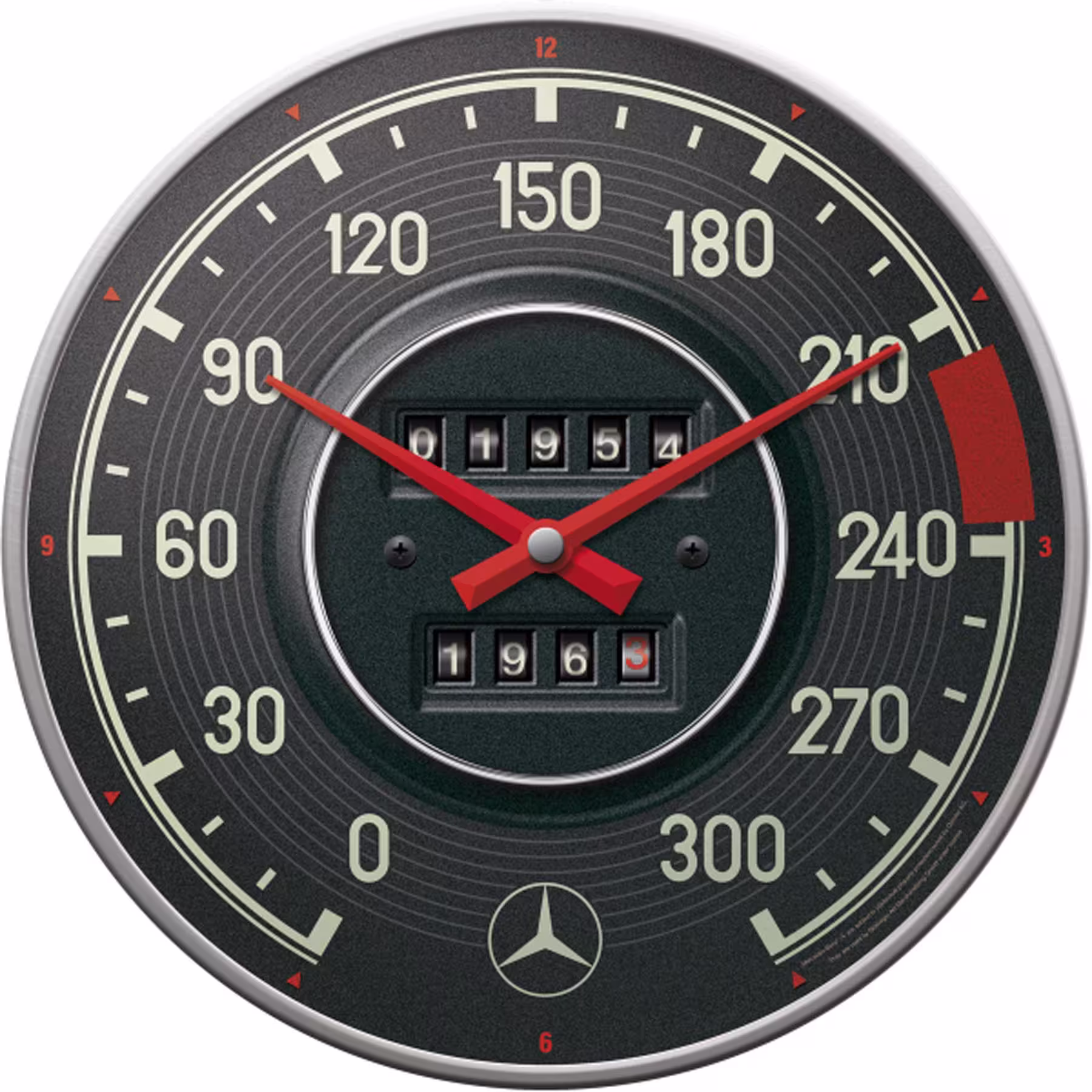 Wanduhr Mercedes-Benz Tachometer 31 x 31 cm eilbote-onlineshop - Agrarfox