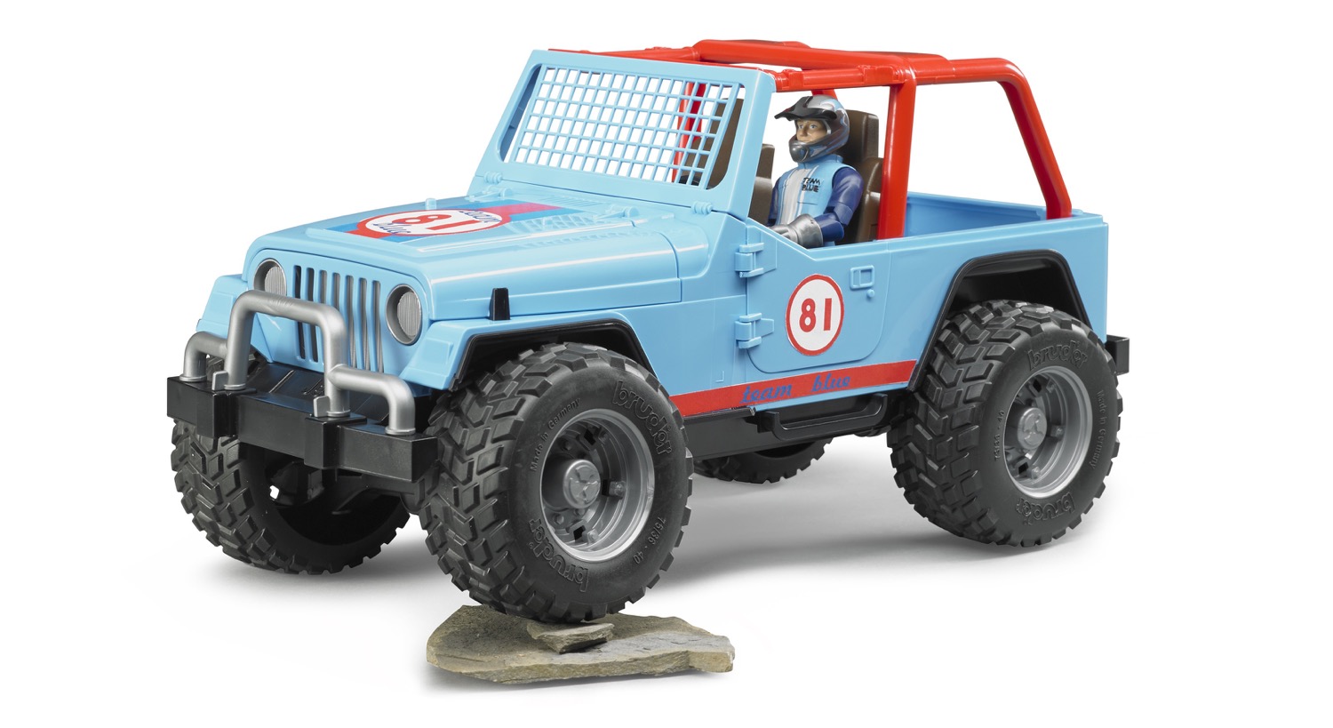 Jeep Cross Country Racer blau mit Rennfahrer