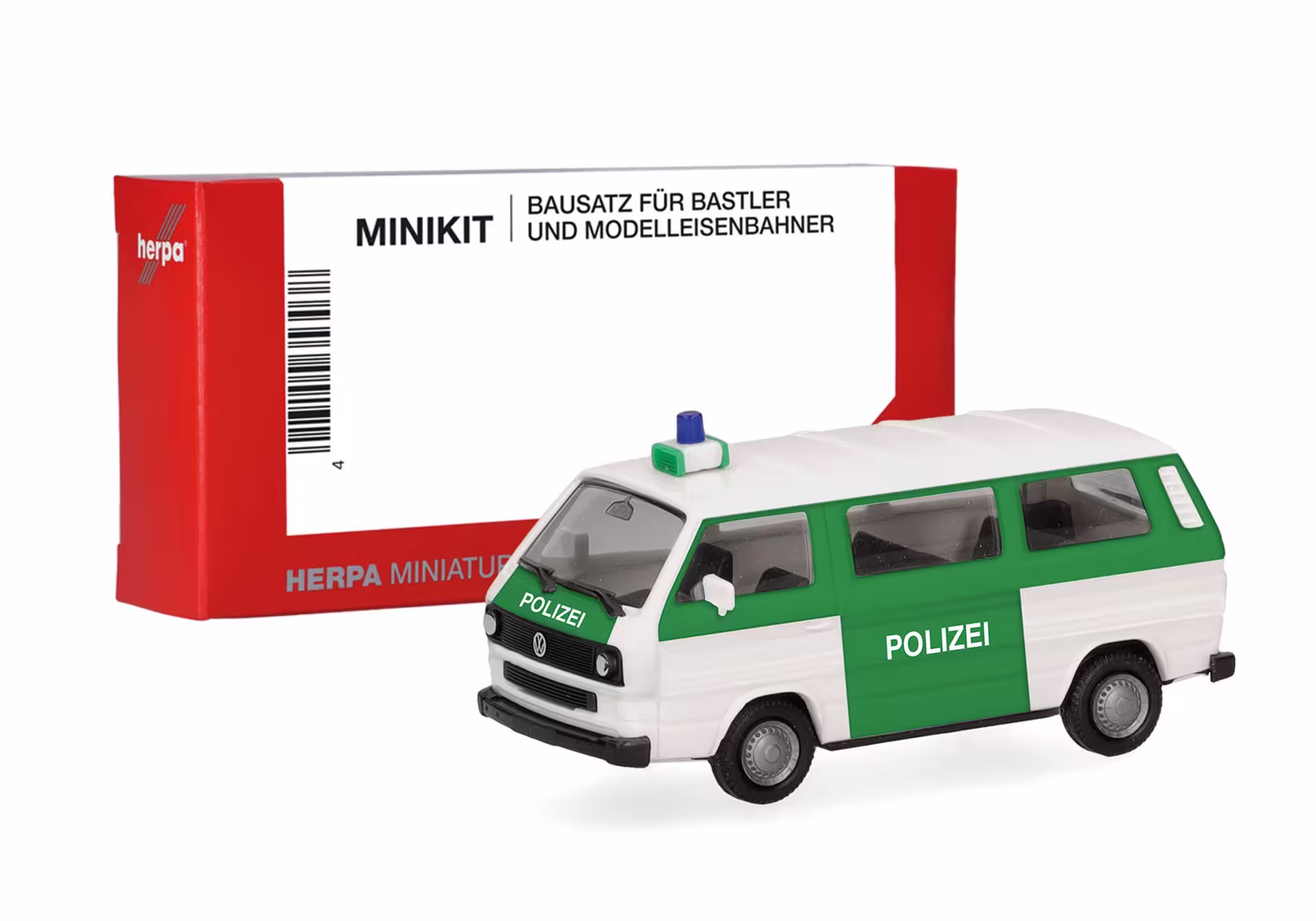 MiniKit VW T3 Bus Polizei Modell von Herpa 1:87 eilbote-onlineshop - Agrarfox