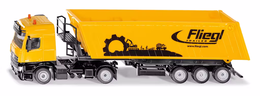 LKW Mercedes Benz mit Fliegl Muldenkipper -1