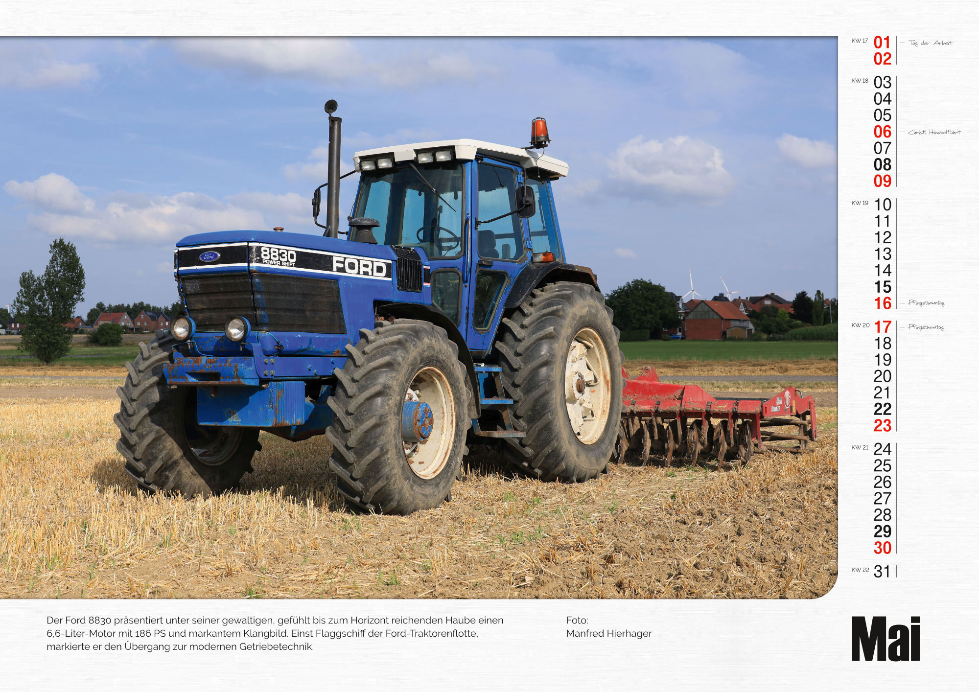 Traktor Legenden Monatskalender 2027