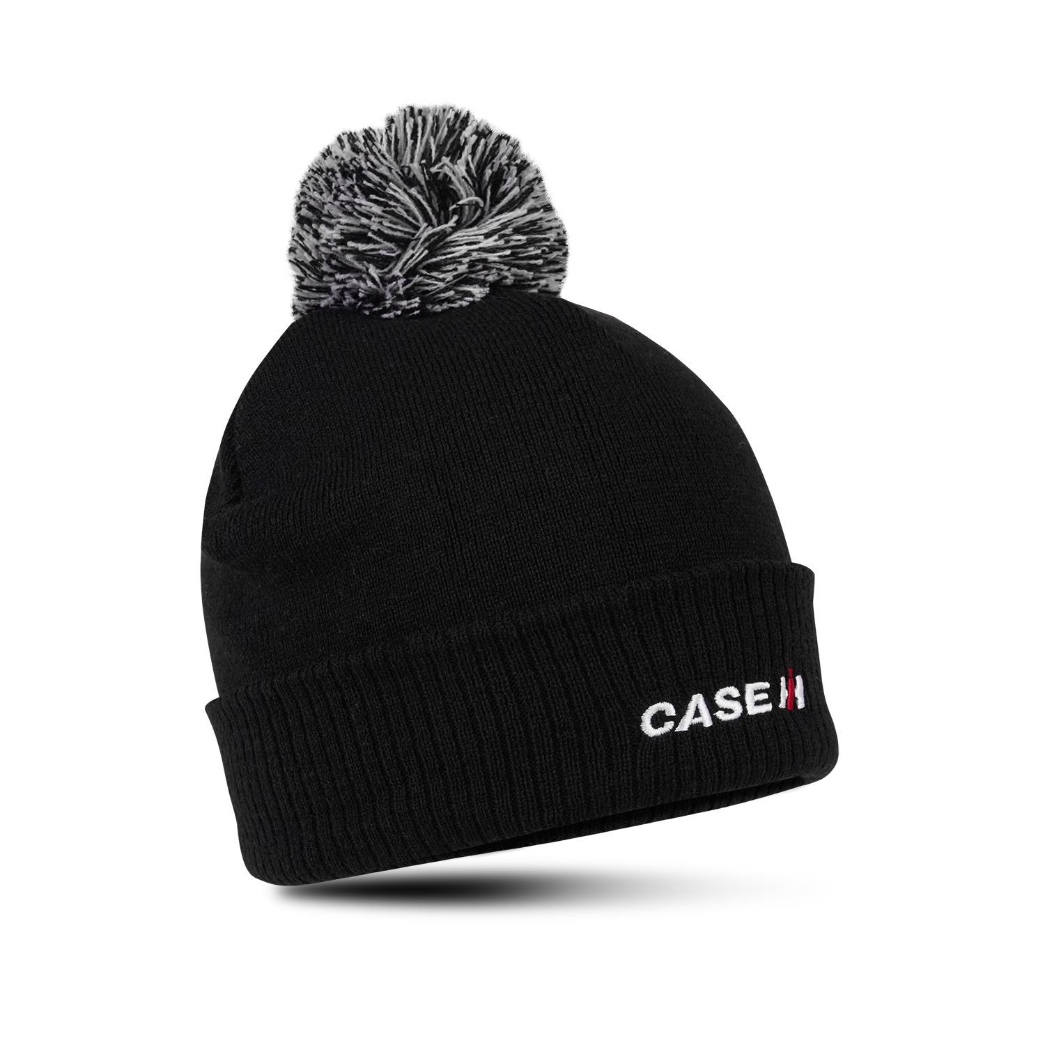 Case IH Bommelmütze schwarz 