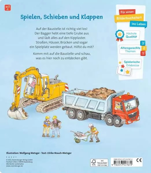 Aufladen Abfahren Auf der Baustelle