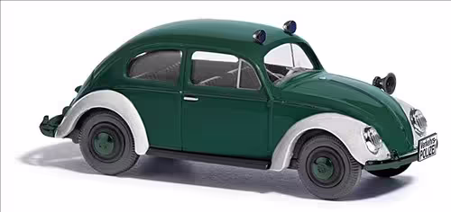 VW Käfer Ovalfenster Polizei Bj. 1955 grün Modell von Busch 1:87 eilbote-onlineshop - Agrarfox
