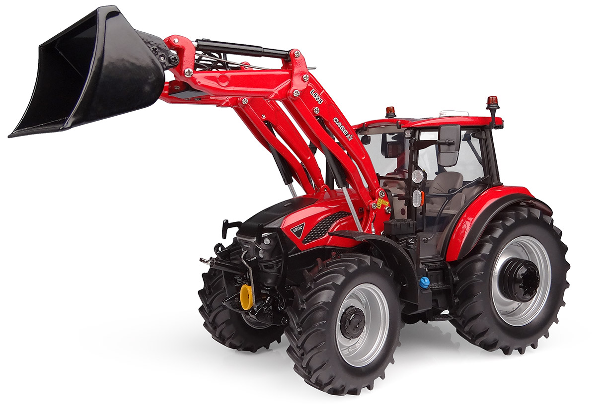 Case IH Farmall 120C mit L635 Frontlader (2025) Modell von Universal Hobbies 1:32