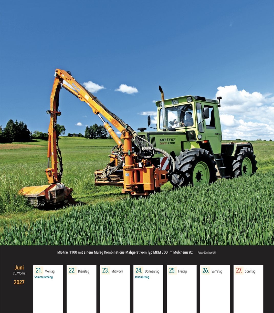 Unimog & MB trac Wochenkalender 2027