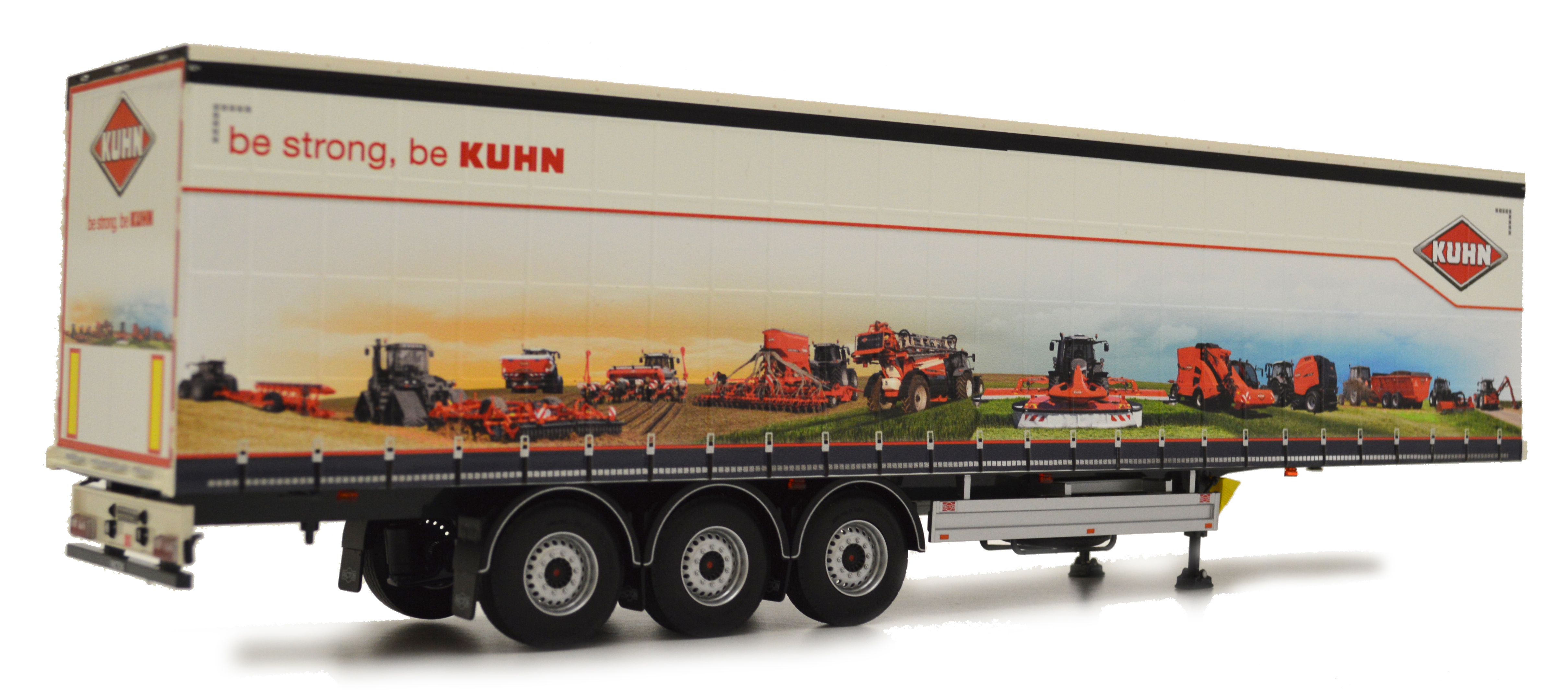 Pacton Schiebeplanenauflieger Kuhn Design Modell von MarGe Models 1:32