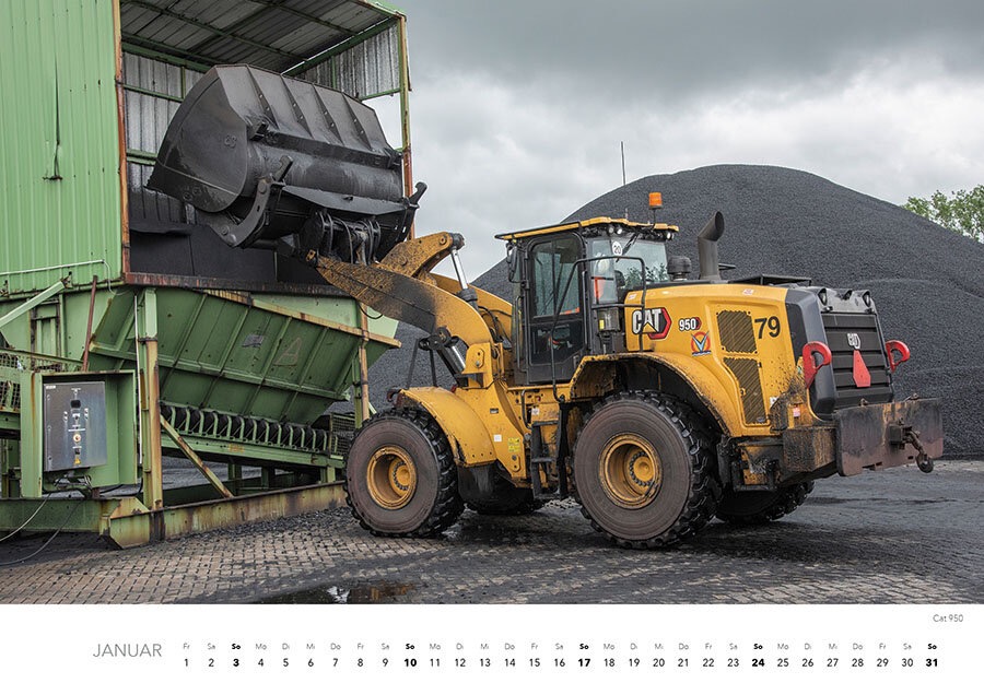 Baumaschinen Monatskalender 2027