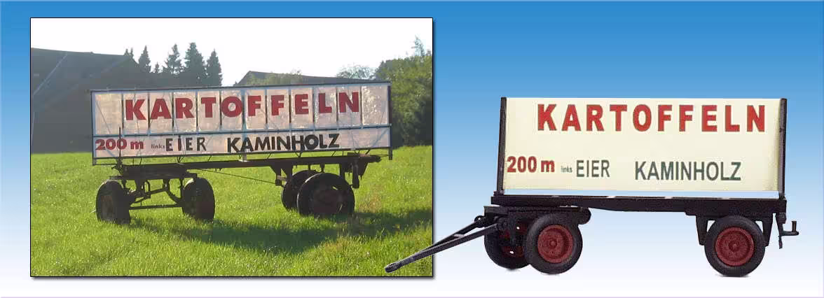 Schilderwagen Kartoffeln 1:87 eilbote-onlineshop - Agrarfox