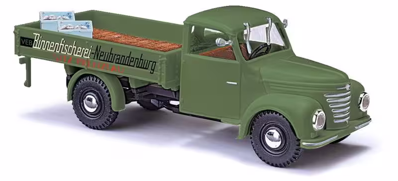 Framo V901/2 Pritsche Binnenfischerei Bj. 1957 grün Modell von Busch 1:87 eilbote-onlineshop - Agrarfox