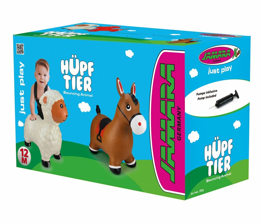 Pferd Hüpftier mit Pumpe braun