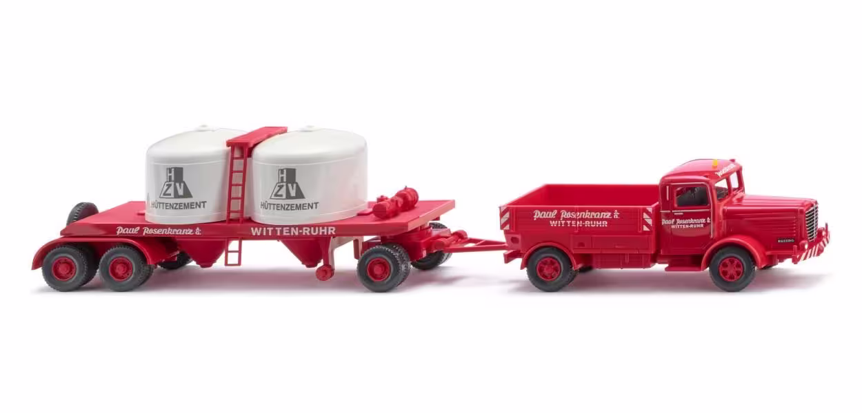 Chemikalienhängerzug Büssing 8000 Rosenkranz Modell von WIKING 1:87 eilbote-onlineshop - Agrarfox