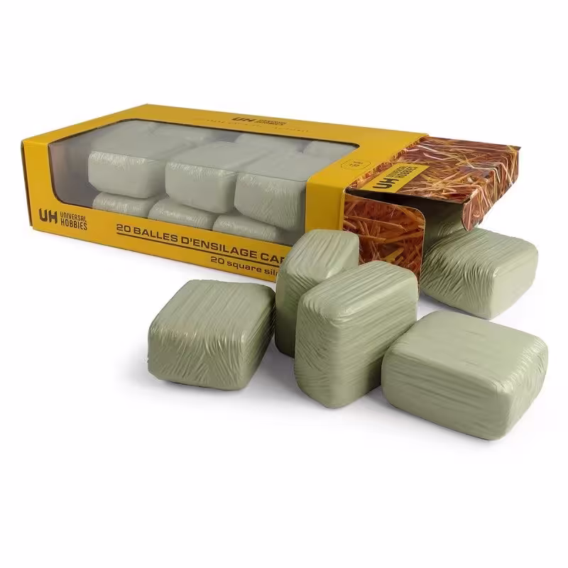 20 Silage Quaderballen grün Modell von Universal Hobbies 1:32 eilbote-onlineshop - Agrarfox
