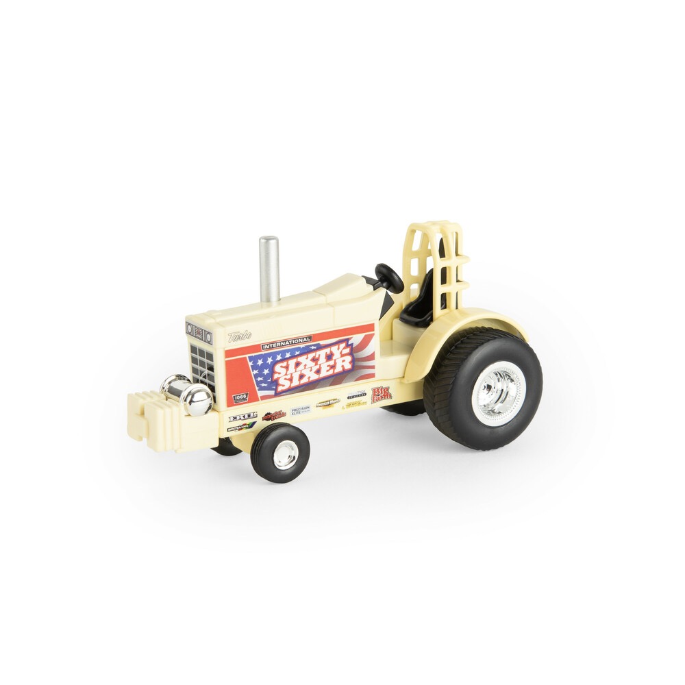 IH Vintage Pulling Tractor Sixty Sixer gelb Modell von Ertl 1:64