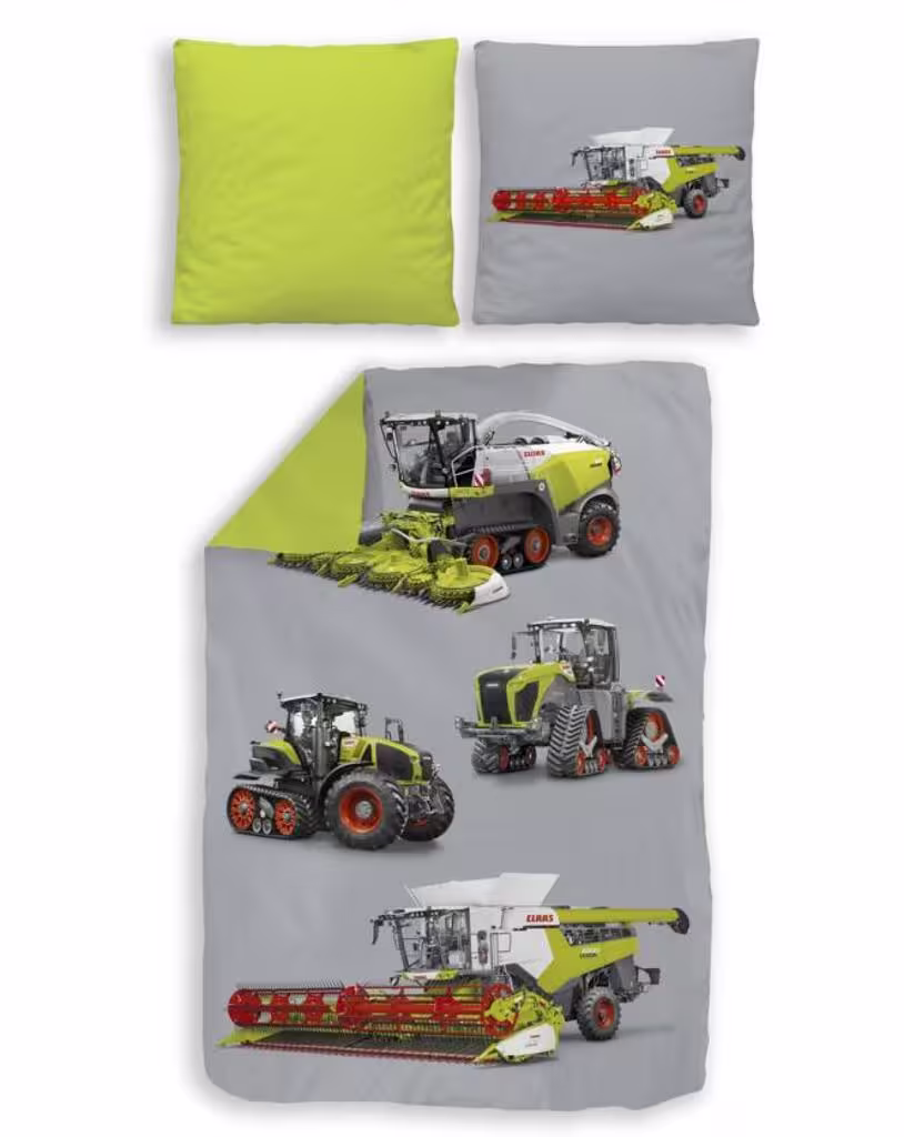 Claas Terra Trac Bettwäsche metallgrau-1